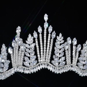 Alloy Crystal Crown Wedding Ball Party Bridal Crown