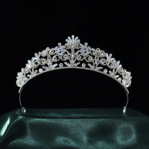 Alloy Crystal Crown Wedding Ball Party Bridal Crown