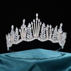 Alloy Crystal Crown Wedding Ball Party Bridal Crown