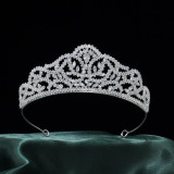 Alloy Crystal Crown Wedding Ball Party Bridal Crown