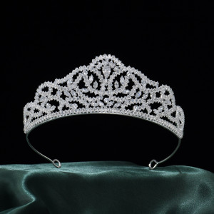 Alloy Crystal Crown Wedding Ball Party Bridal Crown