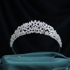 Alloy Crystal Crown Wedding Ball Party Bridal Crown