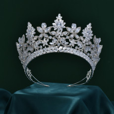 Alloy Crystal Crown Wedding Ball Party Bridal Crown