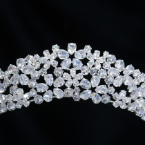 Alloy Crystal Crown Wedding Ball Party Bridal Crown