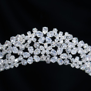 Alloy Crystal Crown Wedding Ball Party Bridal Crown