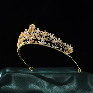 Alloy Crystal Crown Wedding Ball Party Bridal Crown