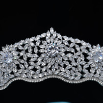 Alloy Crystal Crown Wedding Ball Party Bridal Crown