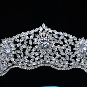 Alloy Crystal Crown Wedding Ball Party Bridal Crown