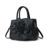PU leather flower carrying shoulder bag