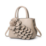 PU leather flower carrying shoulder bag