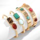 Fashionable Design Popular Jewelry Turquoise Tiger Eye Stone Retro Bracelet