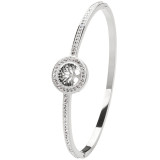 Stainless steel studded life tree bracelet