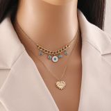 Stainless Steel Devil's Eye Necklace