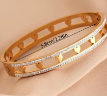 Stainless Steel Love Diamond Bracelet