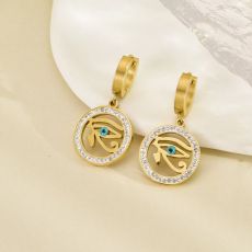 Stainless Steel Devil's Eye Earrings
