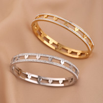 Stainless Steel Love Diamond Bracelet