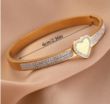 Stainless Steel Love Diamond Bracelet