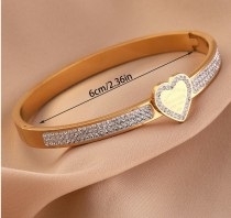 Stainless Steel Love Diamond Bracelet