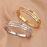 Stainless steel bamboo joint diamond inlaid bracelet