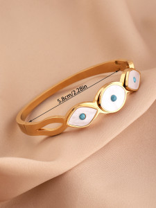 Stainless Steel Devil's Eye Bracelet