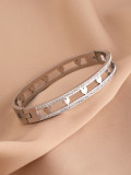 Stainless Steel Love Diamond Bracelet