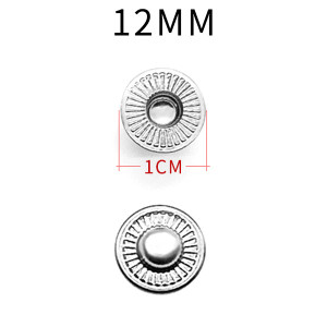 1000pcs/bag without ridge 12MM copper snaps chunks Accessories