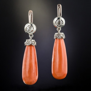 Bohemian Droplet Orange Earrings