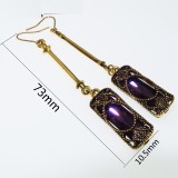 Long gemstone earrings