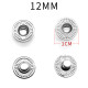 1000pcs/bag without ridge 12MM copper snaps chunks Accessories