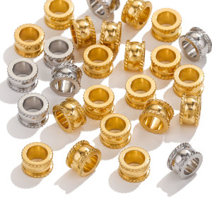 Stainless steel bead separated bracelet necklace spacer