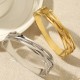 Stainless steel double-layer cross five pointed star bracelet