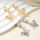 Stainless steel butterfly earrings