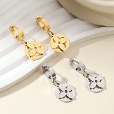 Stainless steel Clover earrings