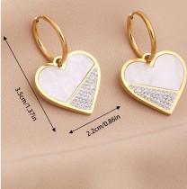 Stainless steel love earrings