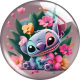 20MM Stitch glass snap button charms