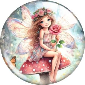 20MM Elves glass snap button charms