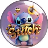 20MM Stitch glass snap button charms