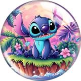 20MM Stitch glass snap button charms