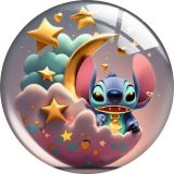 20MM Stitch glass snap button charms