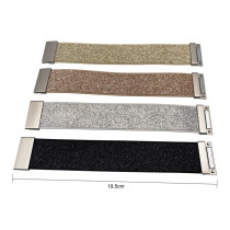 PU leather bracelet with multi-color powder coated magnetic absorption, Semitic style bracelet