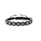 Alloy multi-color woven Jesus adjustable bracelet