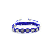 Alloy multi-color woven Jesus adjustable bracelet
