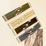 PU leather magnetic buckle freshwater pearl curved pipe bracelet
