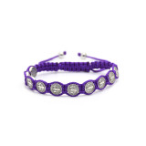 Alloy multi-color woven Jesus adjustable bracelet