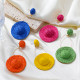 Lafite Grass Round Straw Hat Earrings