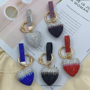Full Diamond Cute Love Fashion Crystal Keychain Bag Pendant