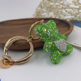 Full Diamond Cute Love Bear Fashion Crystal Keychain Bag Pendant