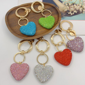 Full Diamond Cute Love Fashion Crystal Keychain Bag Pendant