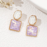 French ripple sequin earrings