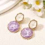 French ripple sequin earrings